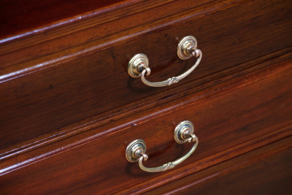 Antique Edwardian Mahogany Music Sheet Cabinet Chest of 6 Drop Front Drawers View VII