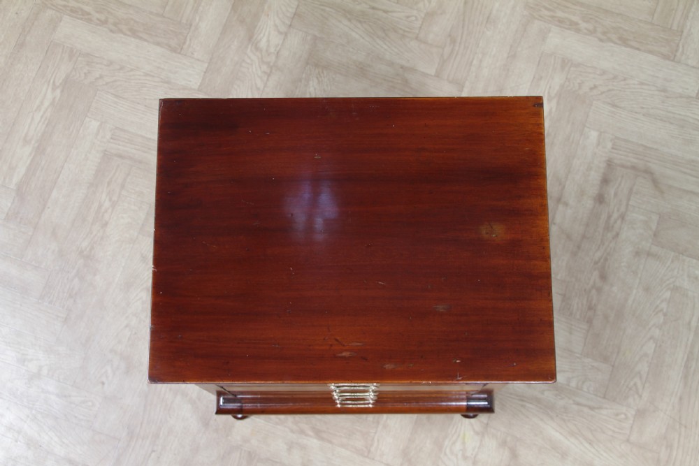 Antique Edwardian Mahogany Music Sheet Cabinet Chest of 6 Drop Front Drawers View IX