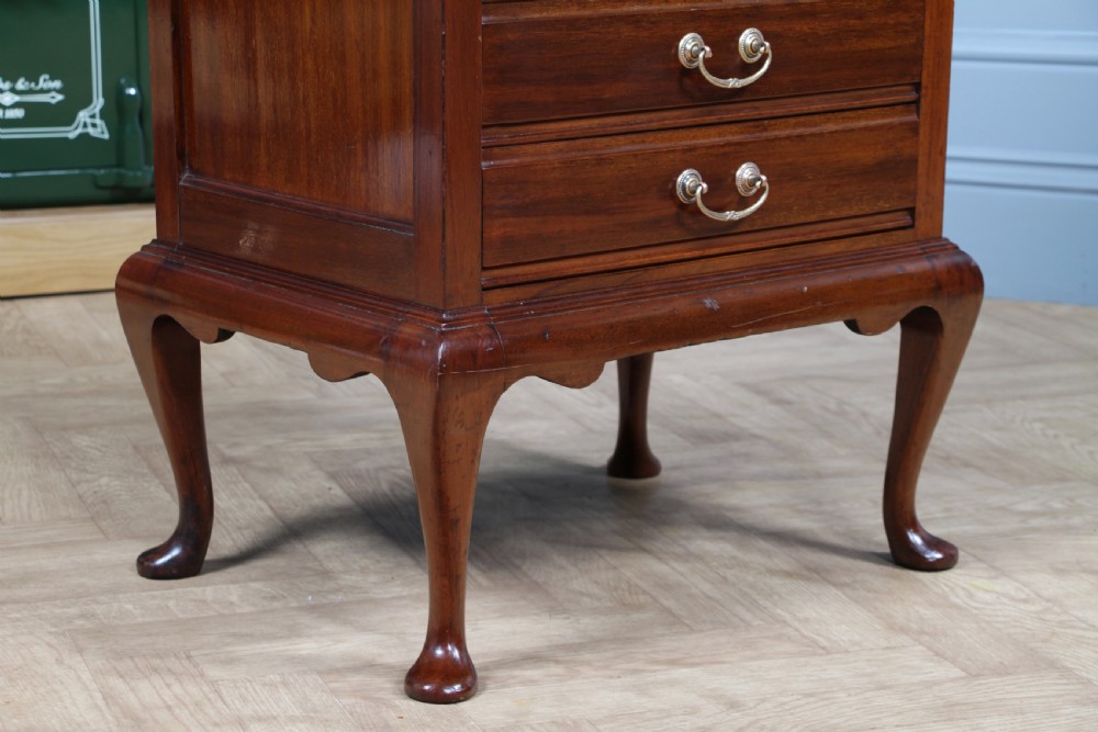 Antique Edwardian Mahogany Music Sheet Cabinet Chest of 6 Drop Front Drawers View XI