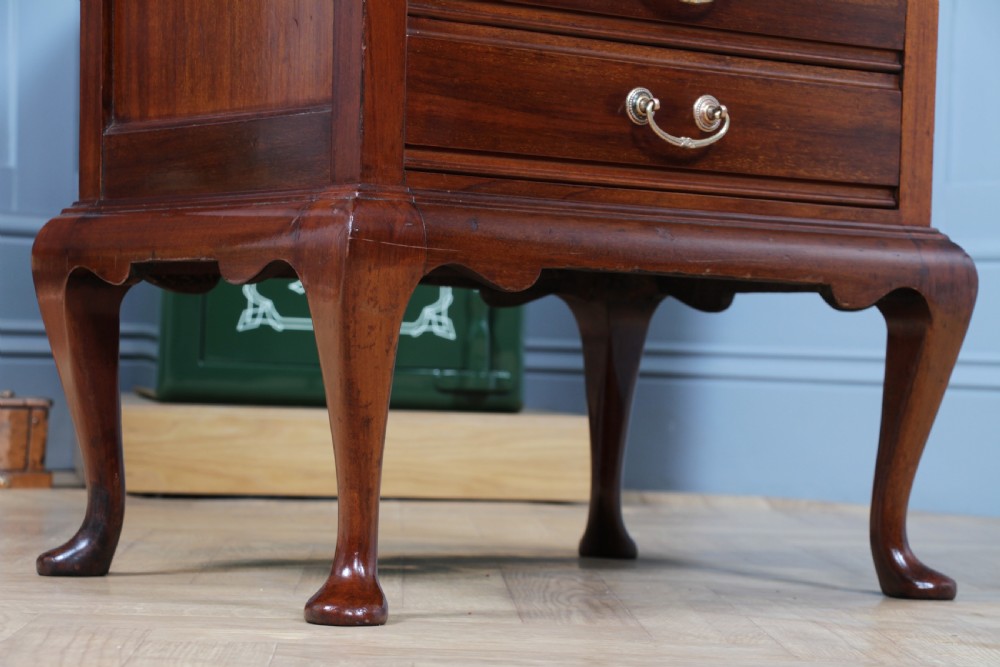 Antique Edwardian Mahogany Music Sheet Cabinet Chest of 6 Drop Front Drawers View XIX