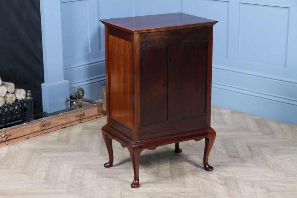 Antique Edwardian Mahogany Music Sheet Cabinet Chest of 6 Drop Front Drawers View XX