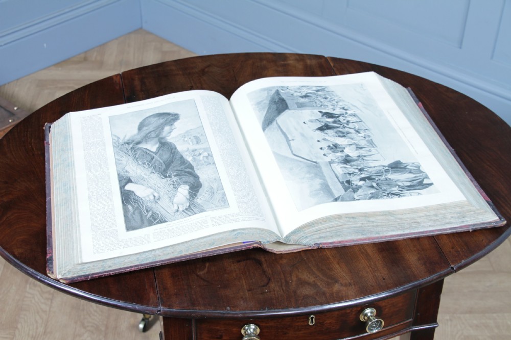 Large Antique Victorian Book 'The Illustrated London News 1899 July - Dec' Books View III