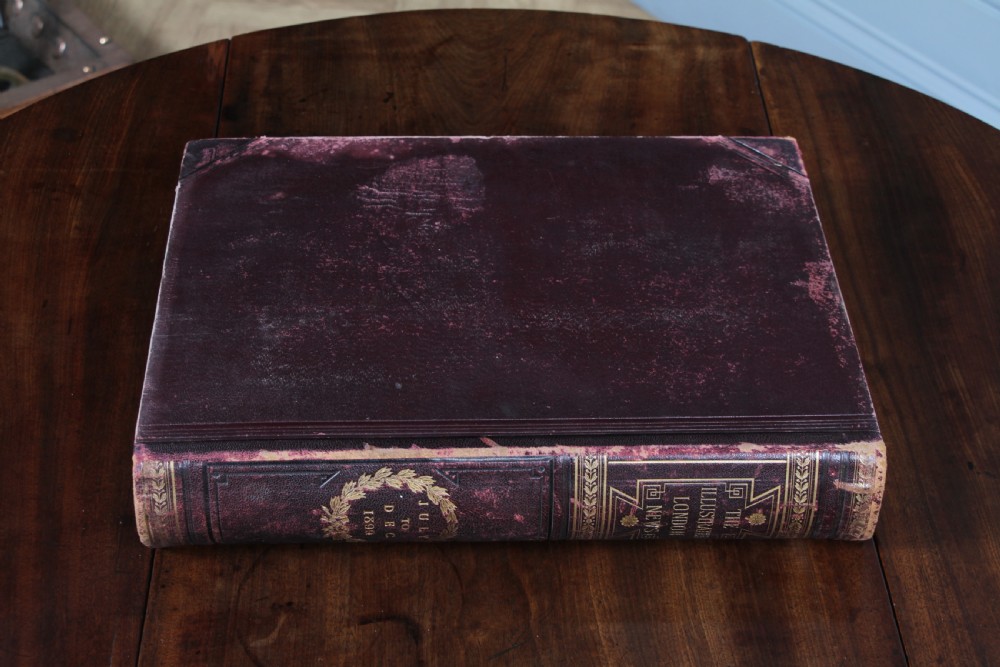 Large Antique Victorian Book 'The Illustrated London News 1899 July - Dec' Books View IX
