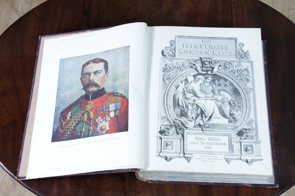 Large Antique Victorian Book 'The Illustrated London News 1898 July - Dec' Books View II