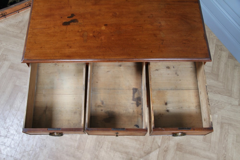 Original Antique Georgian Mahogany Chest Bank of 6 Drawers 3 over 3 Restored C1830 View XX