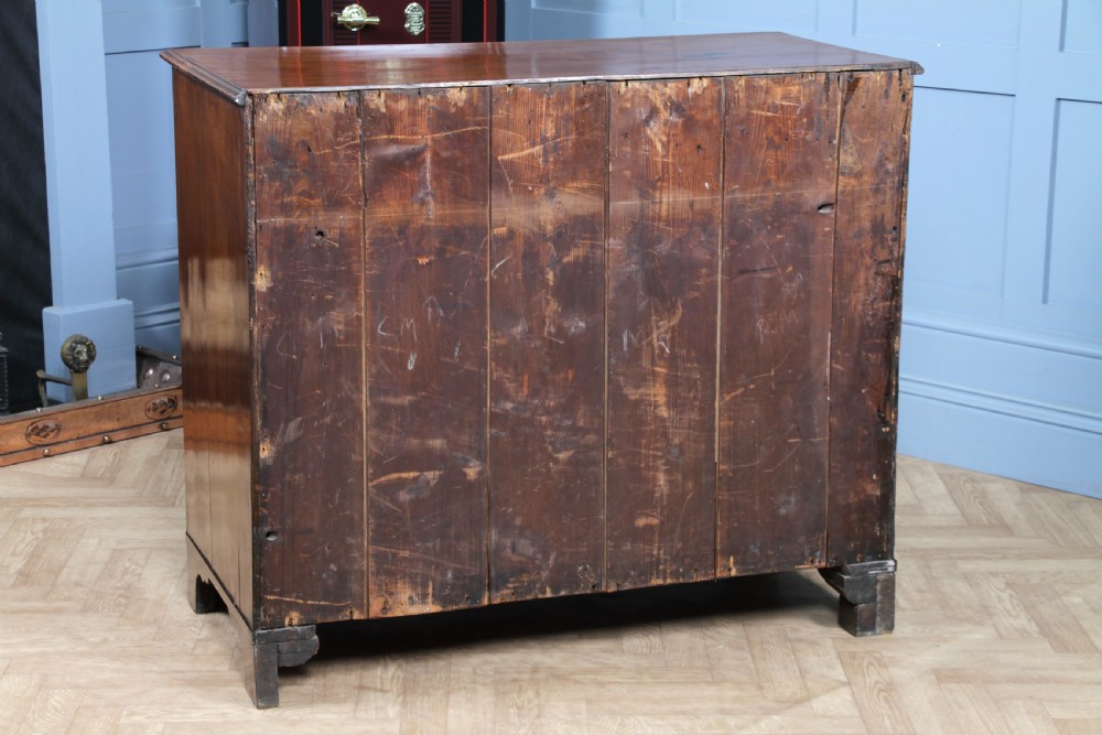 Original Antique Georgian Mahogany Chest Bank of 6 Drawers 3 over 3 Restored C1830 View XXII