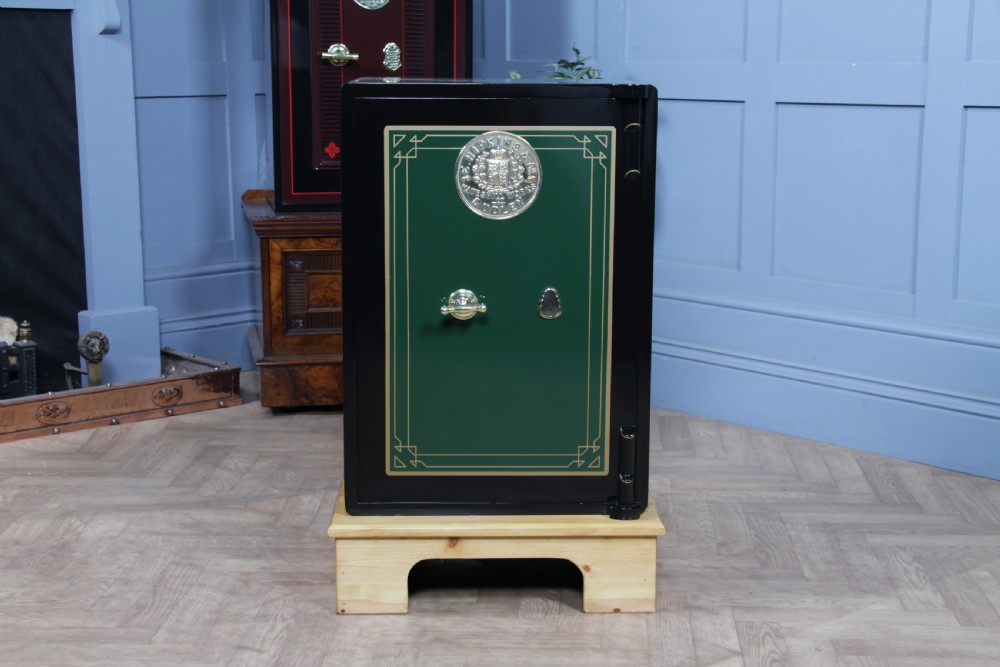 Antique Victorian 'E.HIPKINS & Co' Fully Restored Luxury Fireproof Safe on Stand View II