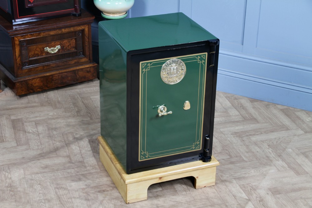 Antique Victorian 'E.HIPKINS & Co' Fully Restored Luxury Fireproof Safe on Stand View V