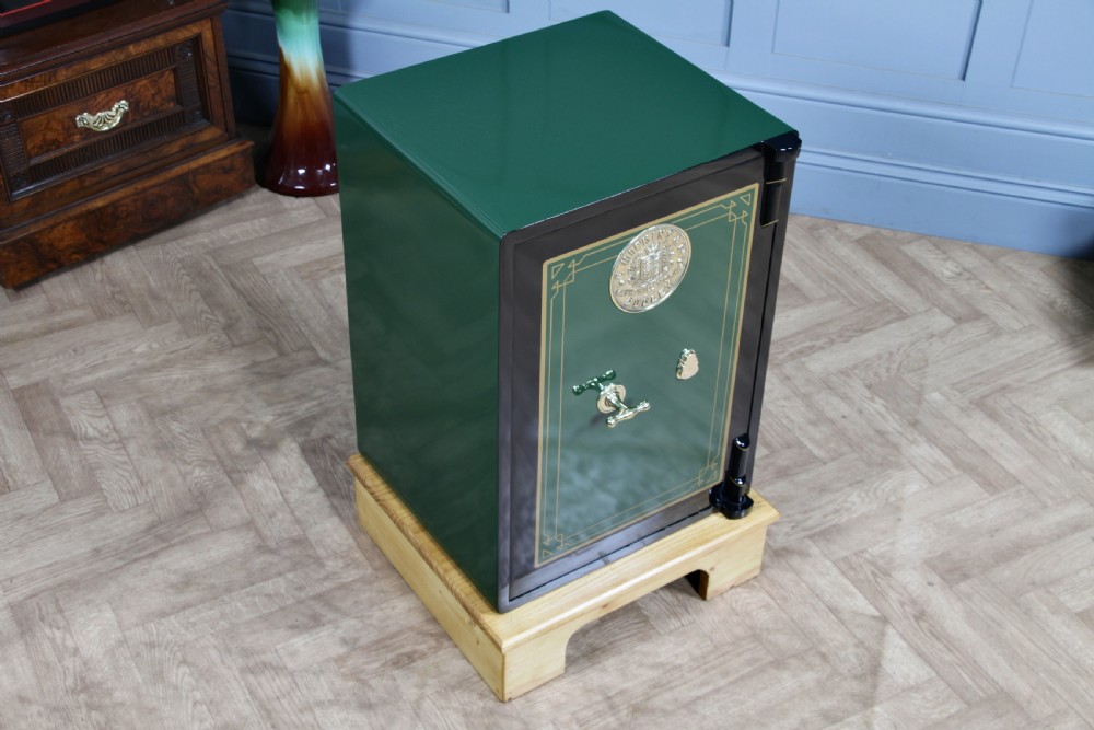 Antique Victorian 'E.HIPKINS & Co' Fully Restored Luxury Fireproof Safe on Stand View VI