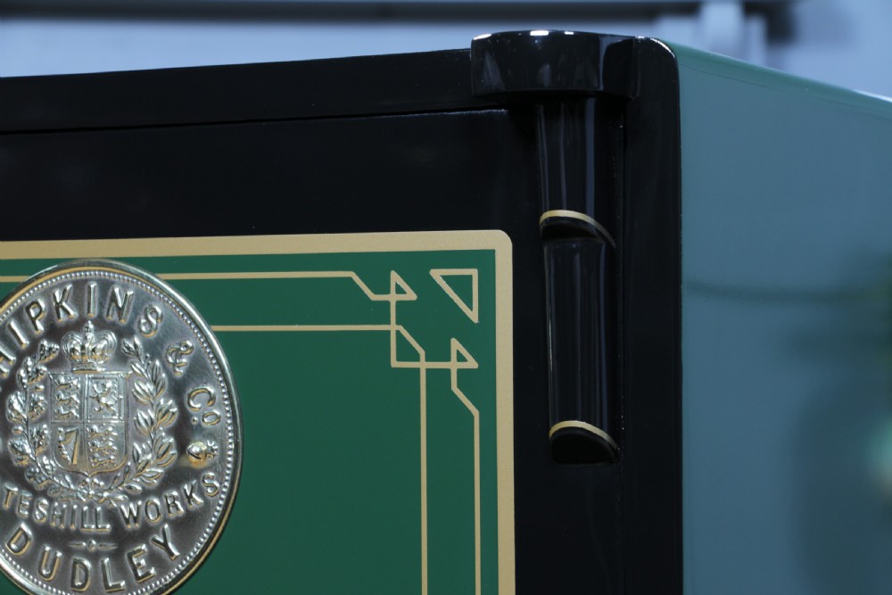 Antique Victorian 'E.HIPKINS & Co' Fully Restored Luxury Fireproof Safe on Stand View XII