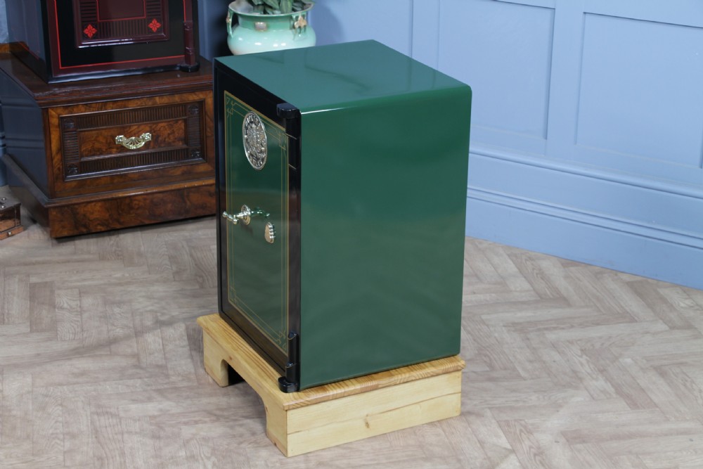 Antique Victorian 'E.HIPKINS & Co' Fully Restored Luxury Fireproof Safe on Stand View XIV