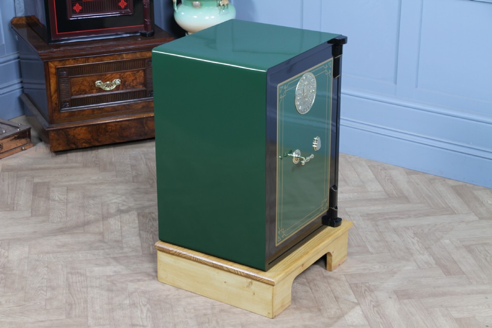 Antique Victorian 'E.HIPKINS & Co' Fully Restored Luxury Fireproof Safe on Stand View XV