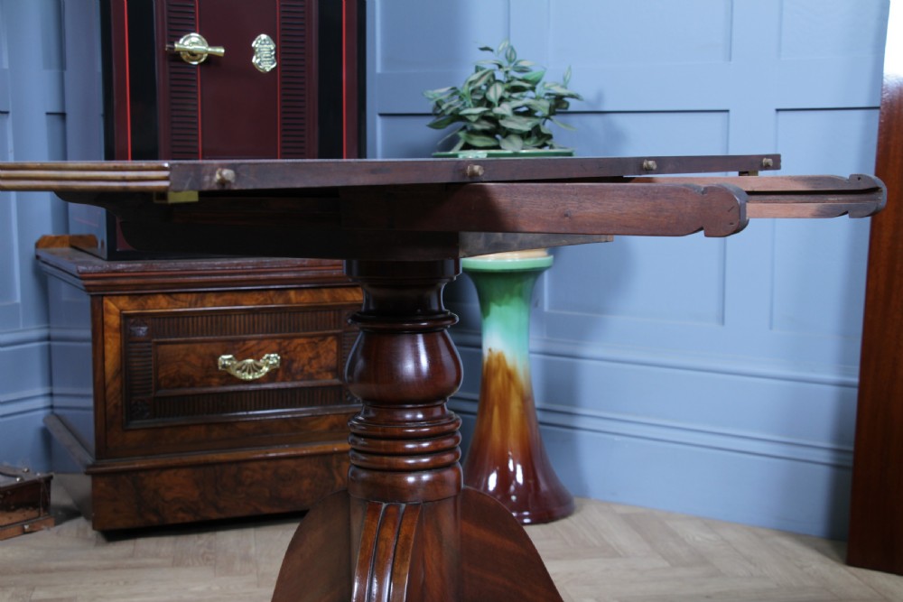 Antique Georgian Regency Mahogany D End Pedestal Dining Table C1820 View XVII