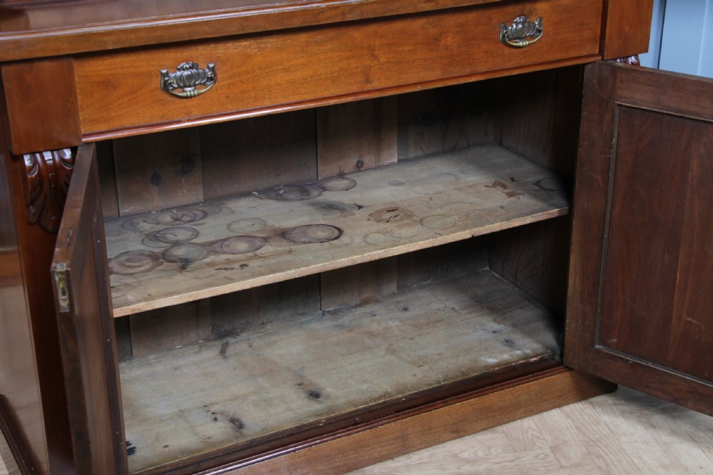 Antique Late Victorian 19th Century Solid Walnut Glazed Bookcase Cabinet C1880 View XII
