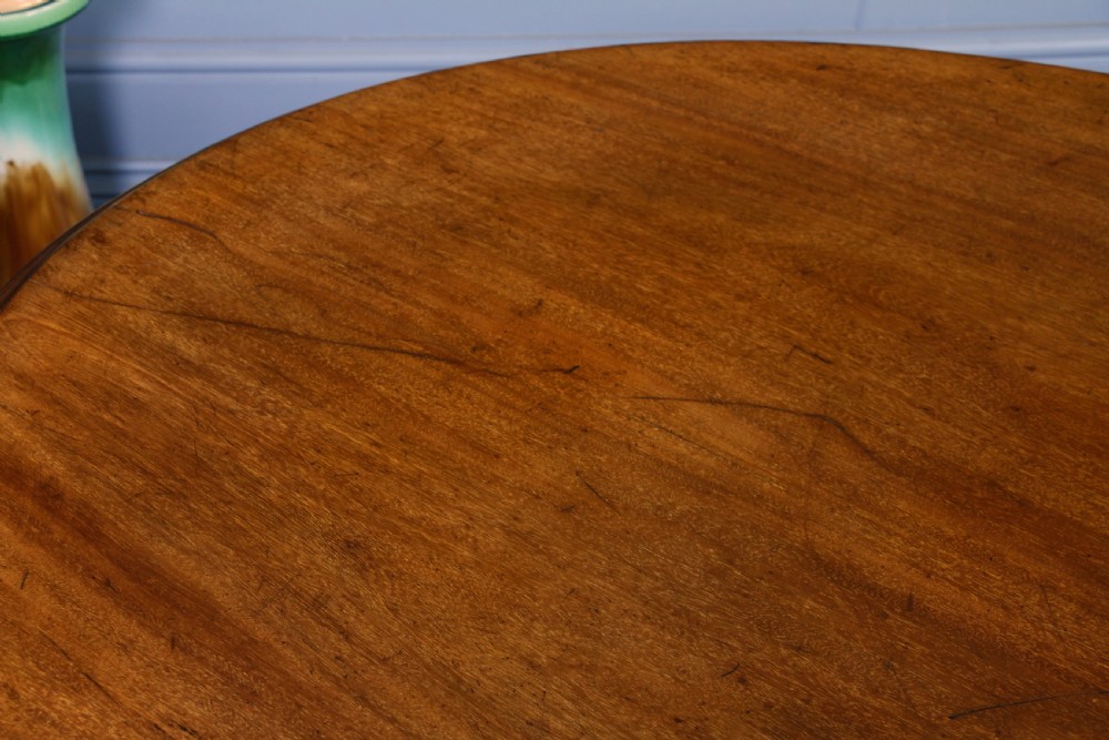 Antique Victorian Mahogany Tilt Top Oval Carved Breakfast Dining Table C1880 View XIII