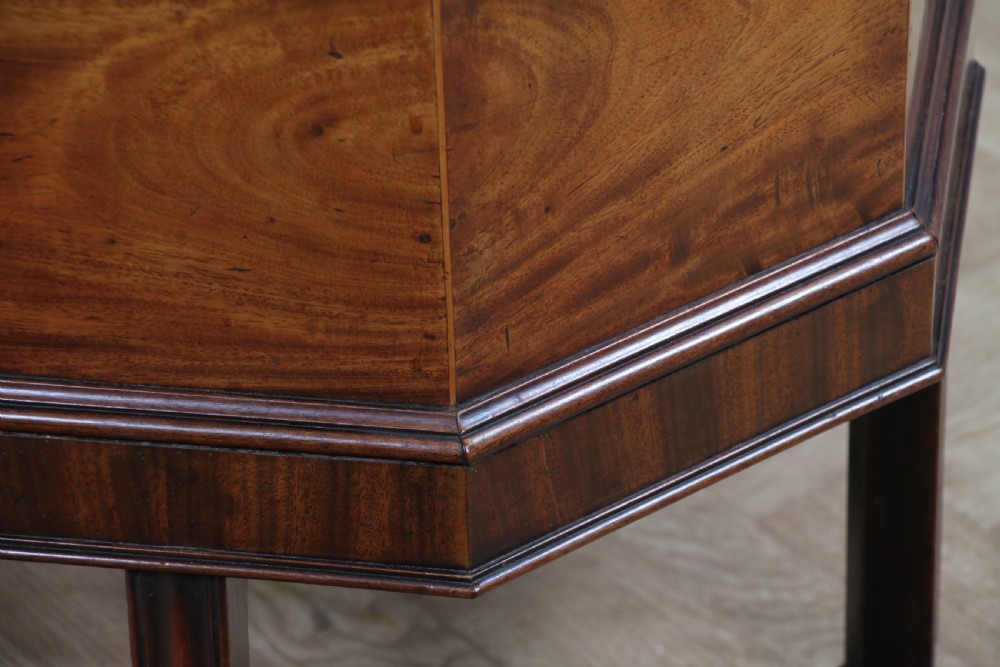 Antique Georgian George III Mahogany Cellarette Wine Cooler Side Table C1790 View XVI