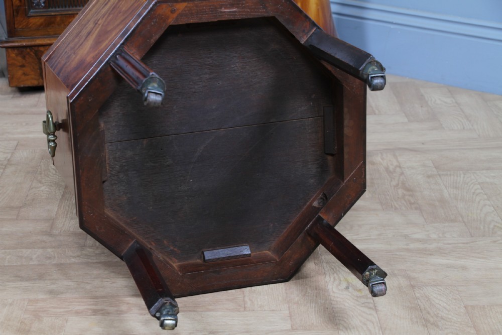 Antique Georgian George III Mahogany Cellarette Wine Cooler Side Table C1790 View XXI