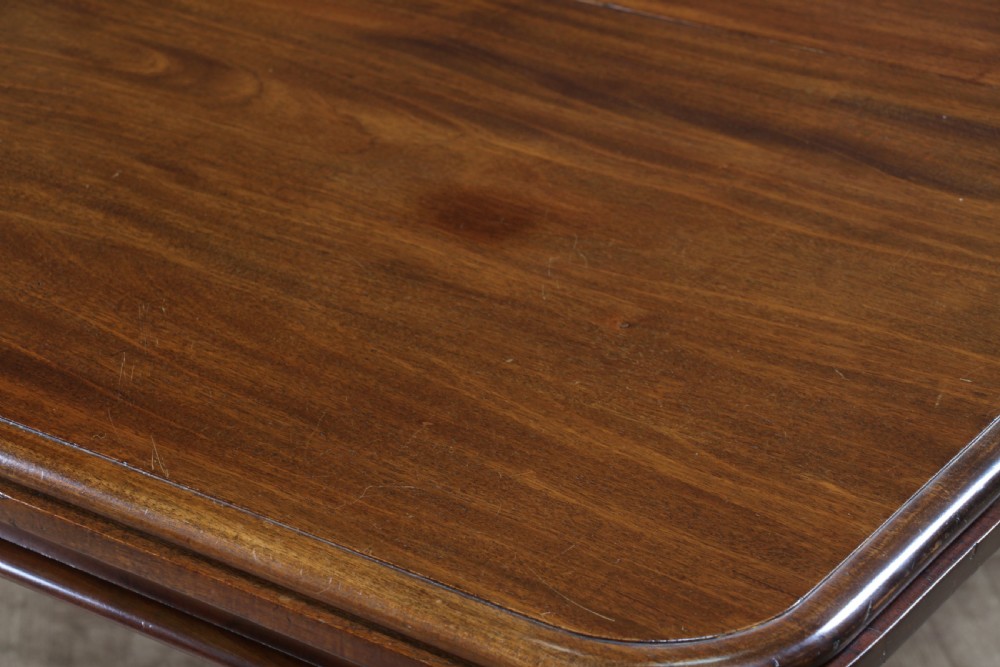 Antique Victorian Solid Mahogany Grand Wind Out 1 Leaf Dining Table D, M&S Castors C1860 View VIII