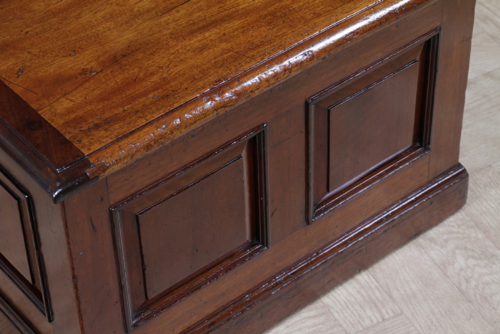 Victorian Mahogany Coal Purdonium Chest Box Log Store Small Coffee Table 1880 View X