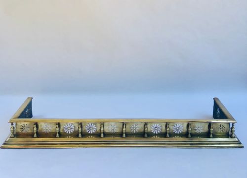 Quality Antique Victorian Brass Fender
