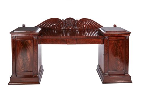 Exceptional Antique Mahogany Carved Sideboard