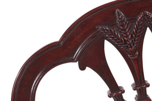 QUALITY SET OF FOUR ANTIQUE MAHOGANY CARVED DINING CHAIRS - ADDITIONAL PHOTO 2