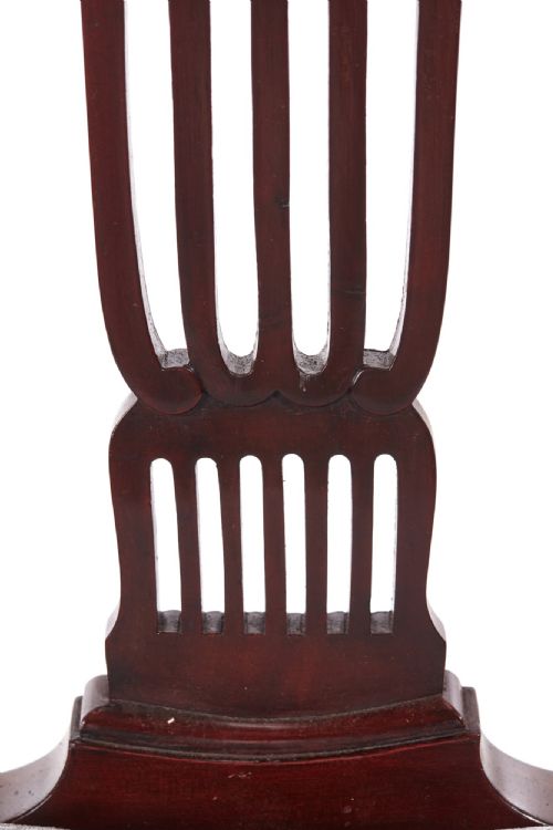 QUALITY SET OF FOUR ANTIQUE MAHOGANY CARVED DINING CHAIRS - ADDITIONAL PHOTO 5