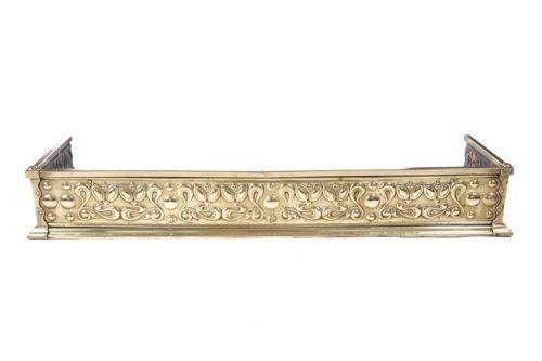 Quality Antique Brass Art Nouveau Fender