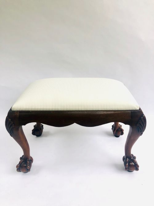 Mahogany Claw & Ball Stool