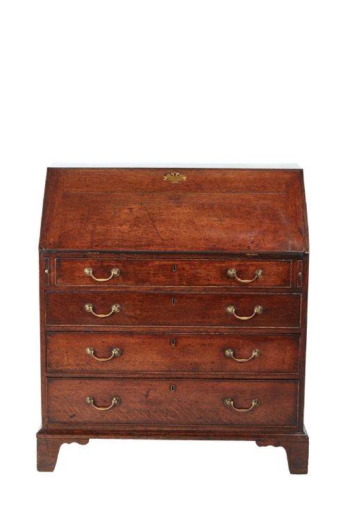 18th Century Antique Oak Bureau