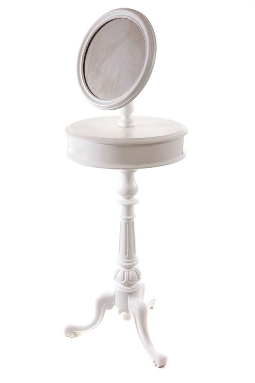 Victorian Painted Adjustable Shaving Mirror C.1860