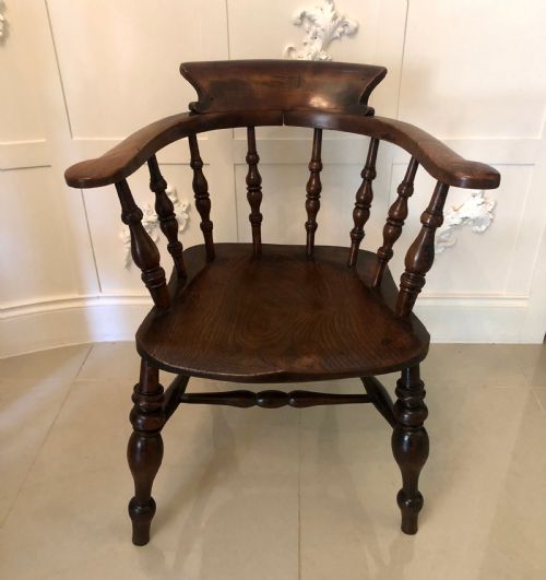 ANTIQUE OAK DESK CHAIR