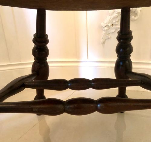 ANTIQUE OAK DESK CHAIR - ADDITIONAL PHOTO 6