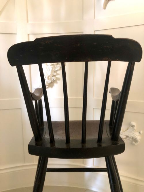 UNUSUAL ANTIQUE BABY'S HIGH CHAIR - ADDITIONAL PHOTO 3
