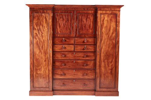 Outstanding Large William IV Quality Mahogany Wardrobe