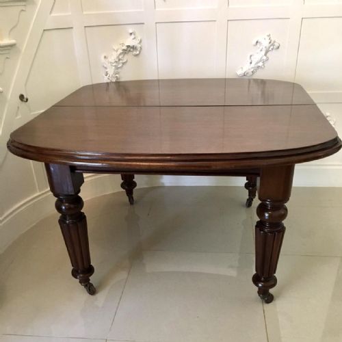 Antique Victorian Mahogany Extending Dining Table