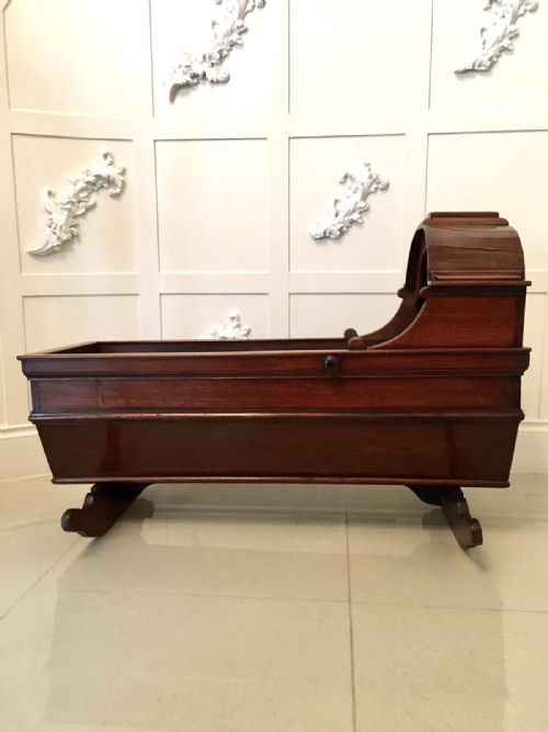 Antique 19th Century Mahogany Cradle