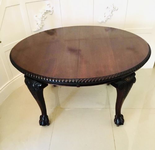 Fine Quality Antique Victorian Mahogany Extending Dining Table