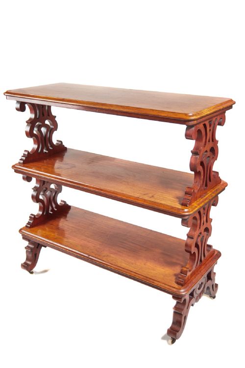 Antique Victorian Mahogany Three-tier Server/whatnot