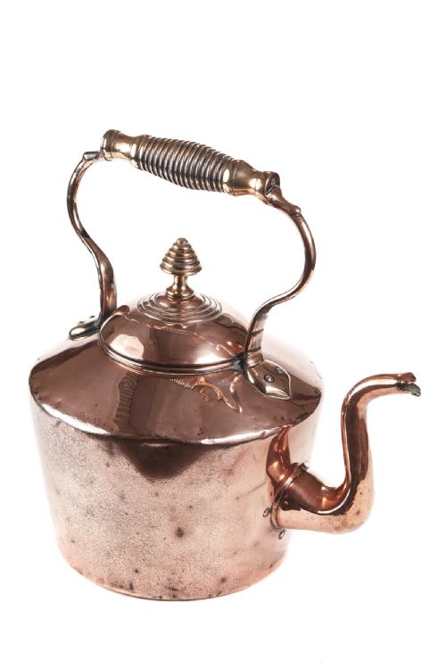 Large Antique Georgian Copper Kettle