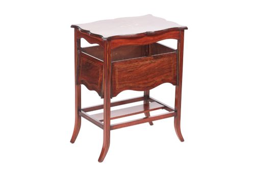 Unusual Antique Edwardian Inlaid Rosewood Centre Table