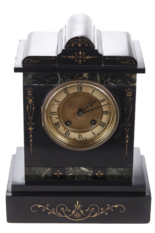Victorian 8 Day Marble Mantel Clock