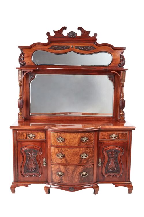 Fantastic Quality Antique Victorian Carved Walnut Sideboard