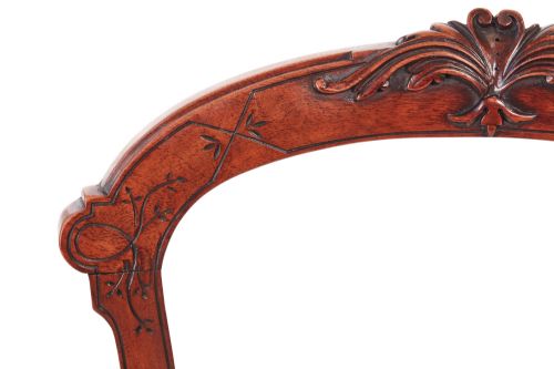 fig 1. Quality Pair of Victorian Walnut Side/Desk Chairs