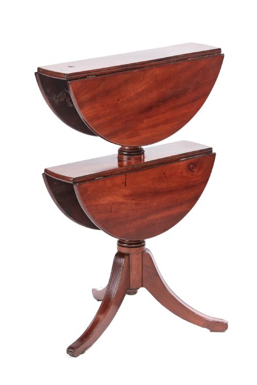 Outstandingantique Regency Mahogany Two Tier Dumbwaiter