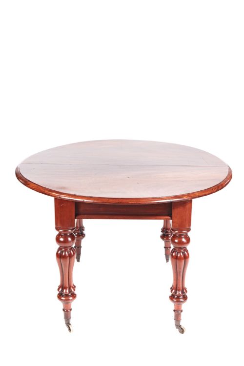 Quality William IV Mahogany Extending Dining Table