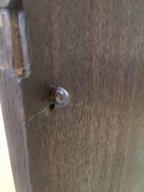 GEORGE III MAHOGANY HANGING BOW FRONT CORNER CABINET - ADDITIONAL PHOTO 7
