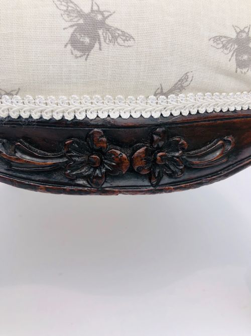 FINE VICTORIAN ROSEWOOD LADIES CHAIR - ADDITIONAL PHOTO 3