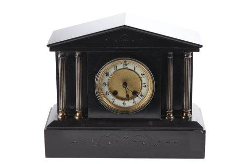 19th Century Victorian Antique 8 Day Marble Clock