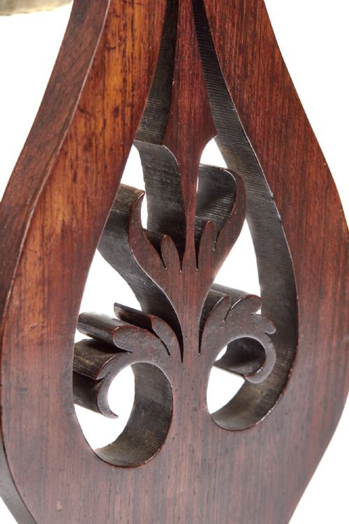 VICTORIAN ROSEWOOD FREESTANDING WORK OR LAMP TABLE - ADDITIONAL PHOTO 7